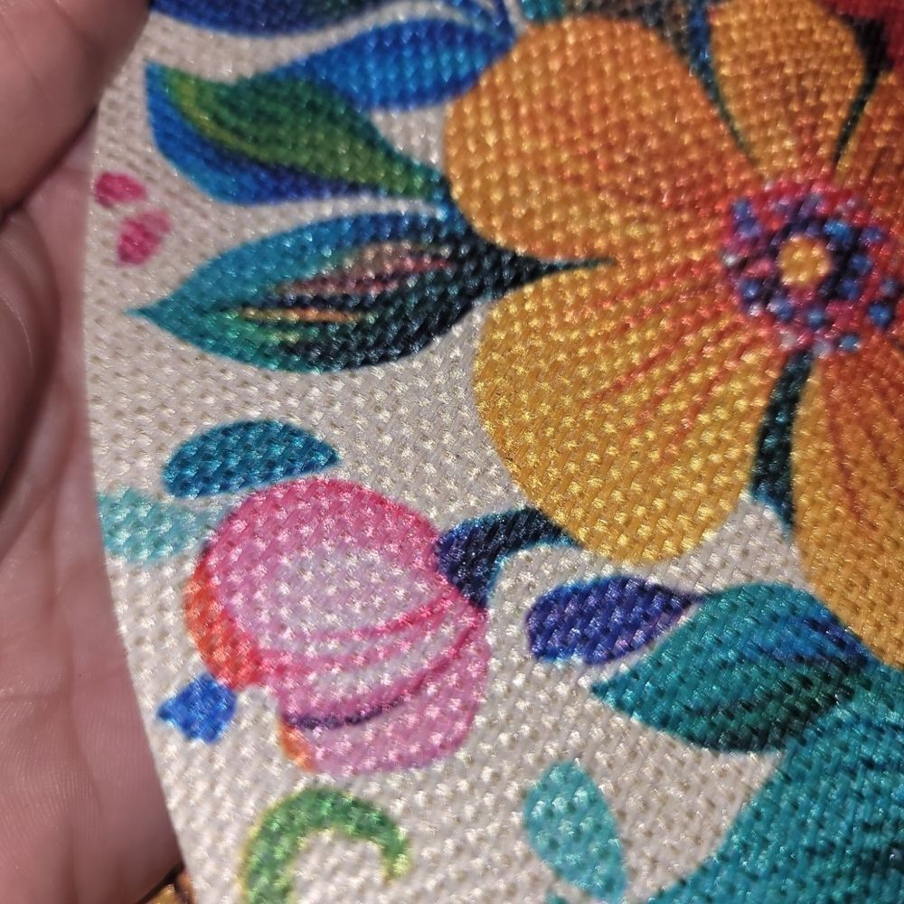 Floral LINEN PRINT Round Placemats 4PCS - Picture 3 of 5